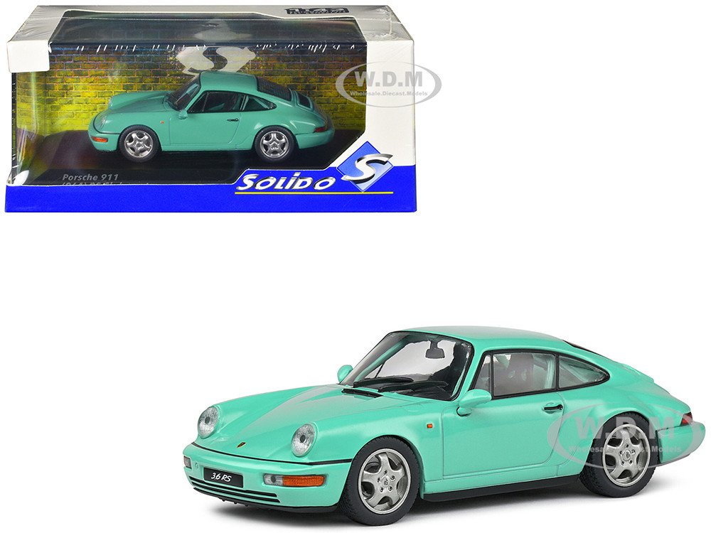 Porsche 911 (964) RS Clubsport Mint Green 1/43 Diecast Model Car by Solido diecast model