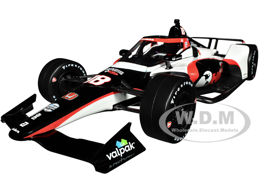 Dallara IndyCar #18 David Malukas "HMD Trucking" Dale Coyne Racing with HMD Motorsports "NTT IndyCar Series" (2022) 1/18 Diecast Model Car by Greenlight diecast model
