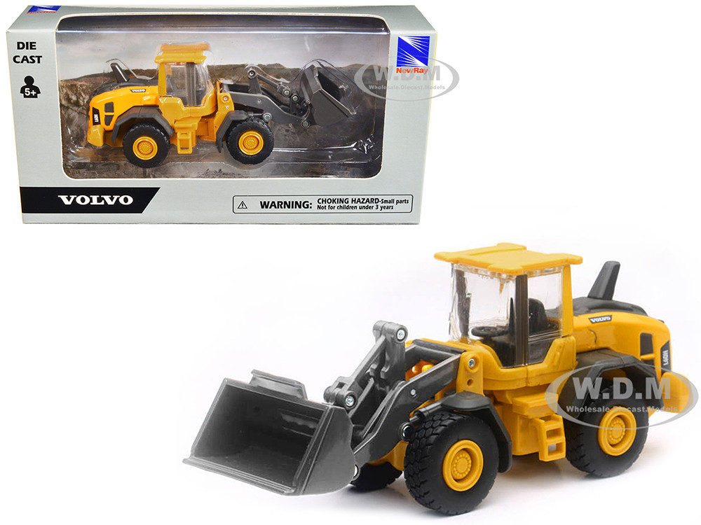 Volvo L60H Wheel Loader Yellow Diecast Model by New Ray diecast model