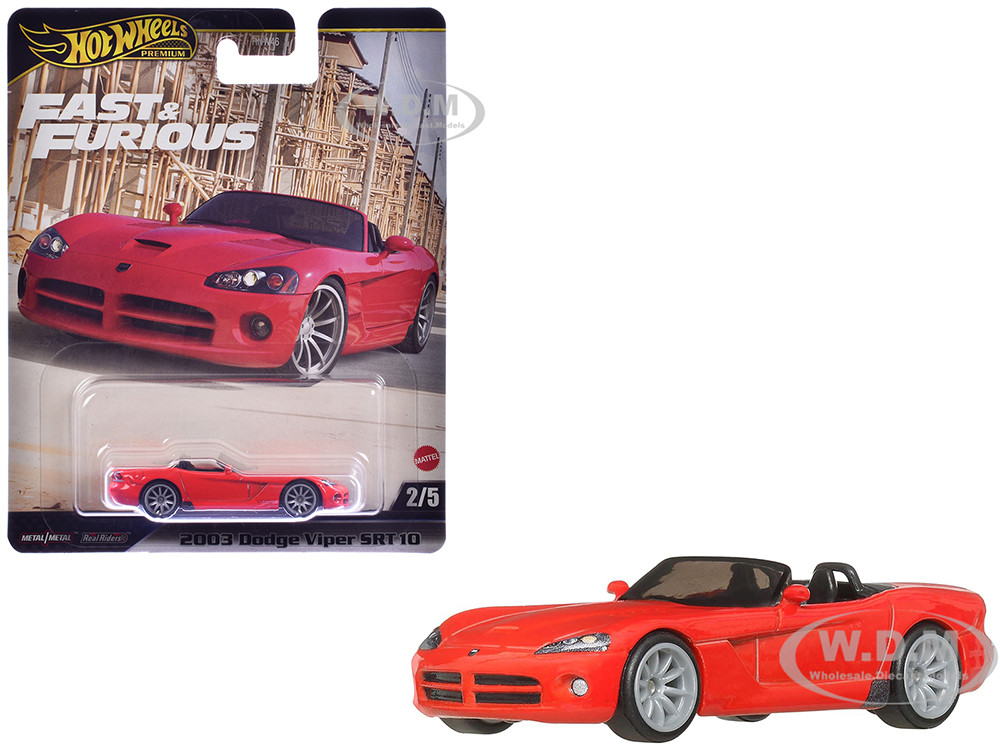 2003 Dodge Viper SRT10 Red "The Fast and the Furious: Tokyo Drift" (2006) Movie "Fast & Furious" Series Diecast Model Car by Hot Wheels diecast model