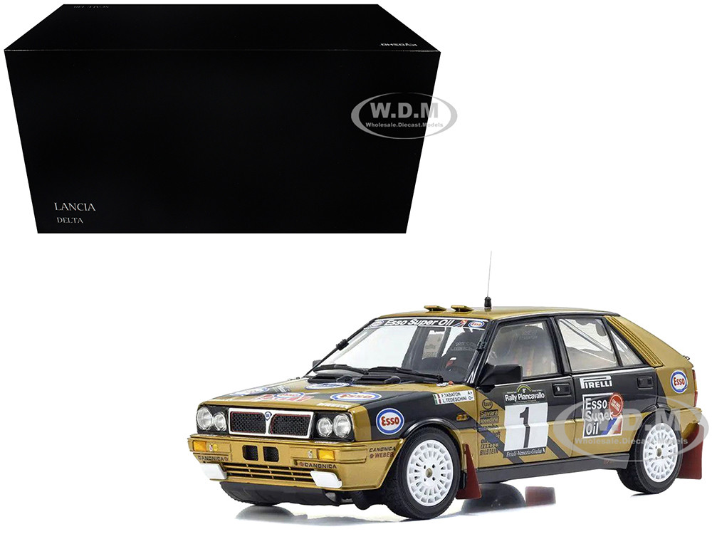 Lancia Delta HF 4WD #1 Fabrizio Tabaton - Luciano Tedeschini Winner "Rally Piancavallo" (1987) 1/18 Diecast Model Car by Kyosho diecast model