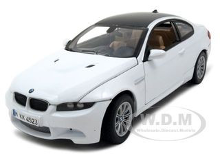 BMW M3 E92 Coupe White 1/24 Diecast Model Car by Motormax diecast model