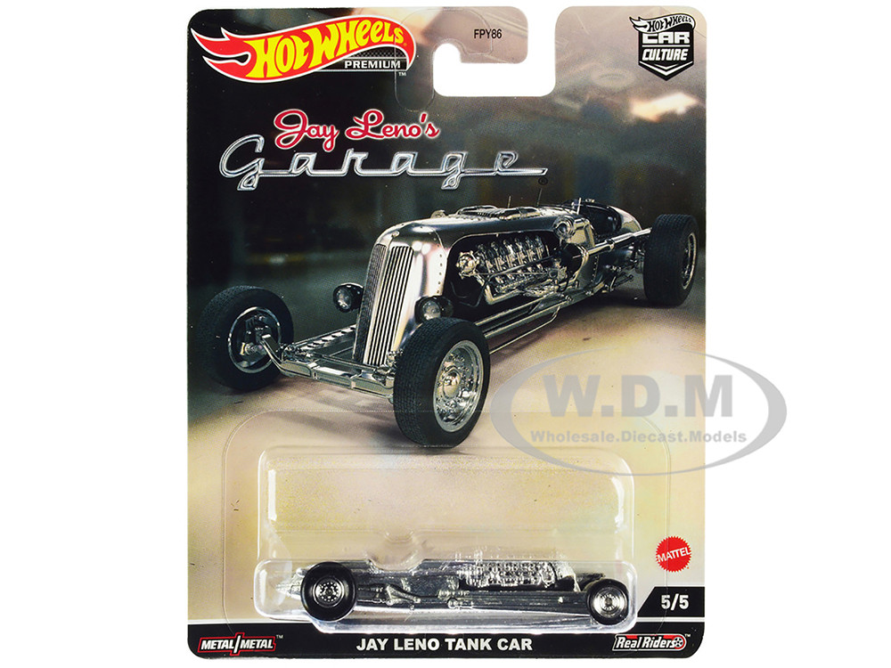 Jay Leno Tank Car Brushed Metal "Jay Lenos Garage" Diecast Model Car by Hot Wheels diecast model