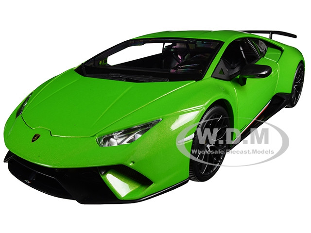 Lamborghini Huracan Performante Metallic Green 1/18 Diecast Model Car by Maisto diecast model