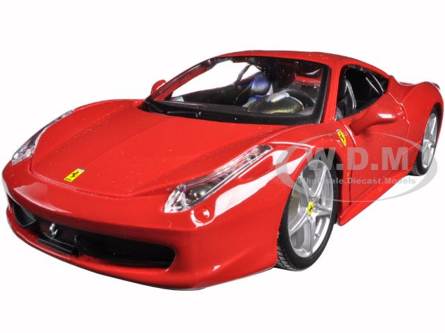 Ferrari 458 Italia Red 1/24 Diecast Model Car by Bburago diecast model