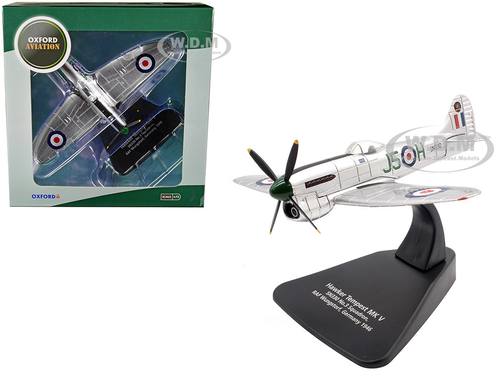 Hawker Tempest MK V Fighter Plane SN330 No.3 Squadron, RAF Wunstorf, Germany (1946) "Oxford Aviation" Series 1/72 Diecast Model Airplane by Oxford Diecast diecast model