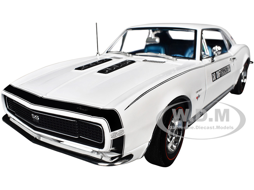 1967 Chevrolet Camaro RS/SS "Car Craft Test Car" White Limited Edition to 180 pieces Worldwide 1/18 Diecast Model Car by ACME diecast model