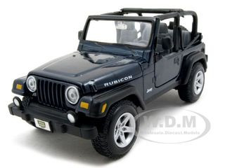 Jeep Wrangler Rubicon Dark Blue 1/27 Diecast Model Car by Maisto diecast model