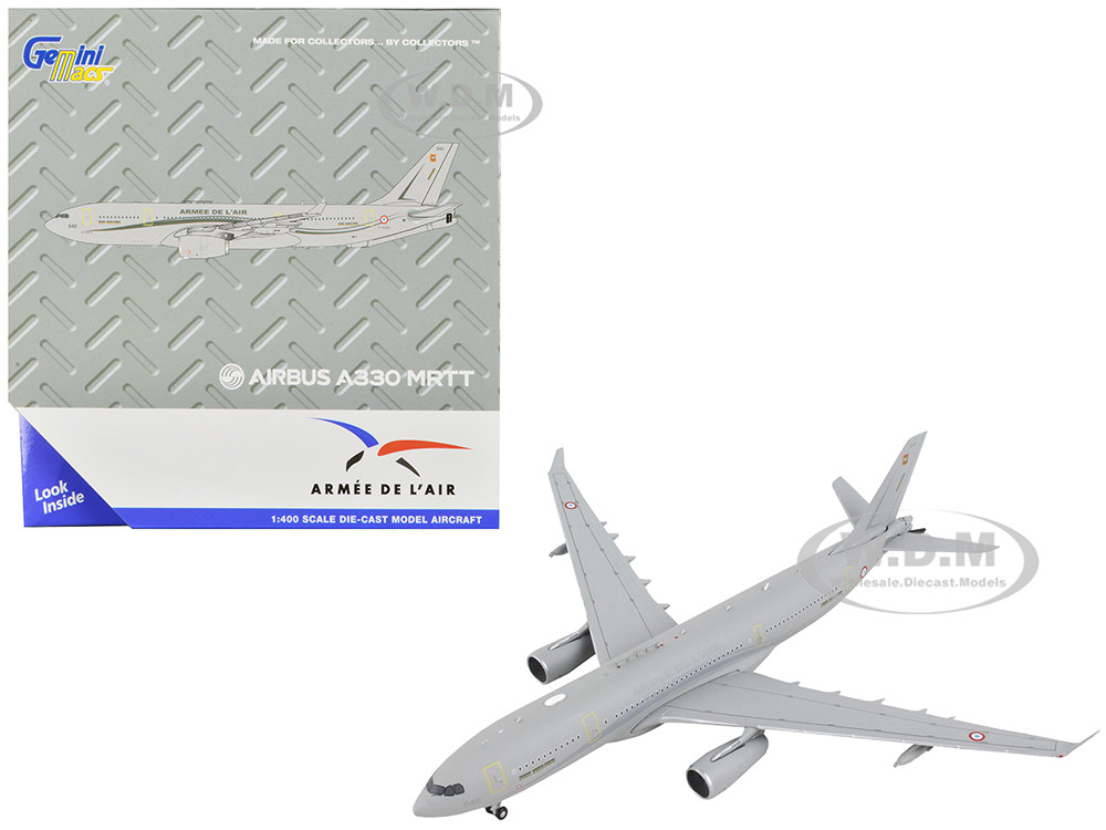 Airbus A330 MRTT Tanker Aircraft "Armee de l'Air - French Air Force" Gray "Gemini Macs" Series 1/400 Diecast Model Airplane by GeminiJets diecast model