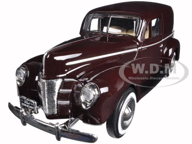 1940 Ford Sedan Delivery Brown 1/24 Diecast Model Car by Motormax diecast model