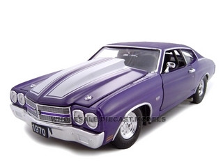 1970 Chevrolet Chevelle SS 454 Purple Pro Street 1/24 Diecast Car Model by Unique Replicas diecast model