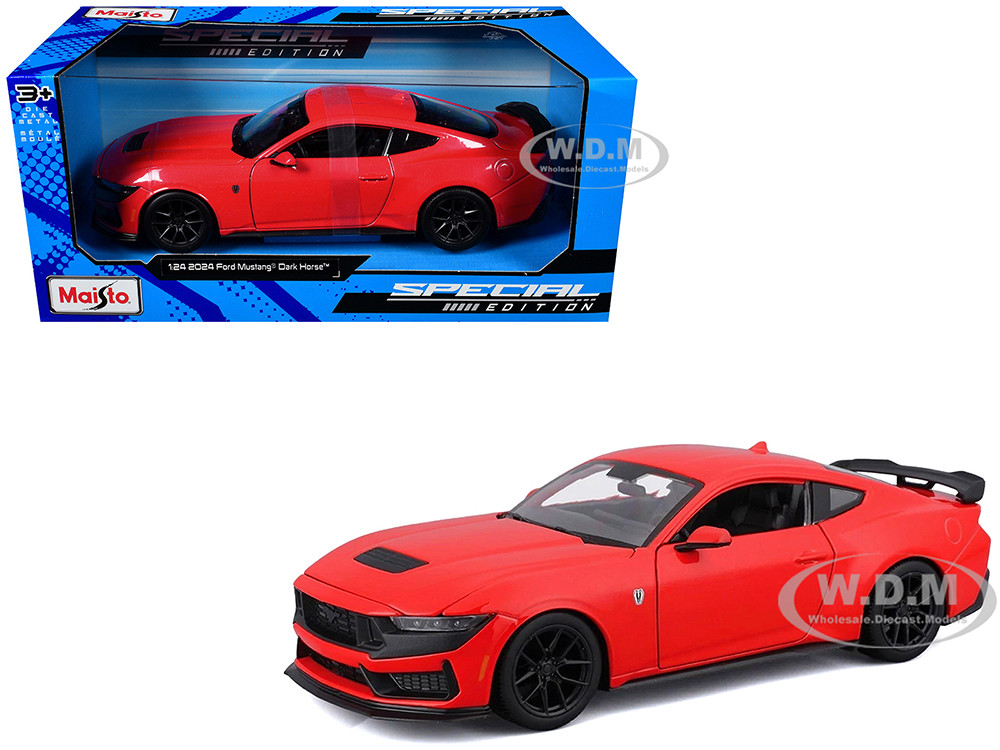 2024 Ford Mustang Dark Horse Red "Special Edition" Series 1/24 Diecast Model Car by Maisto diecast model