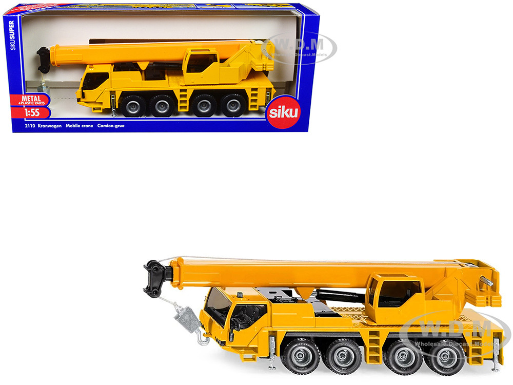 Mobile Crane Yellow 1/55 Diecast Model by Siku diecast model