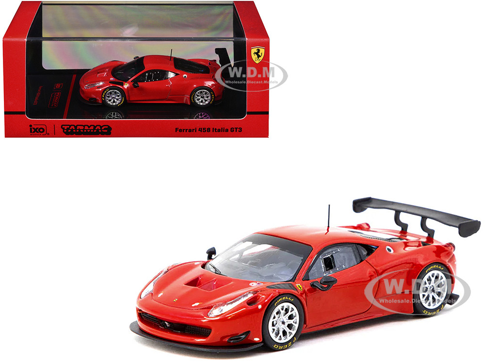 Ferrari 458 Italia GT3 Red "Road64" Series 1/64 Diecast Model Car by Tarmac Works diecast model