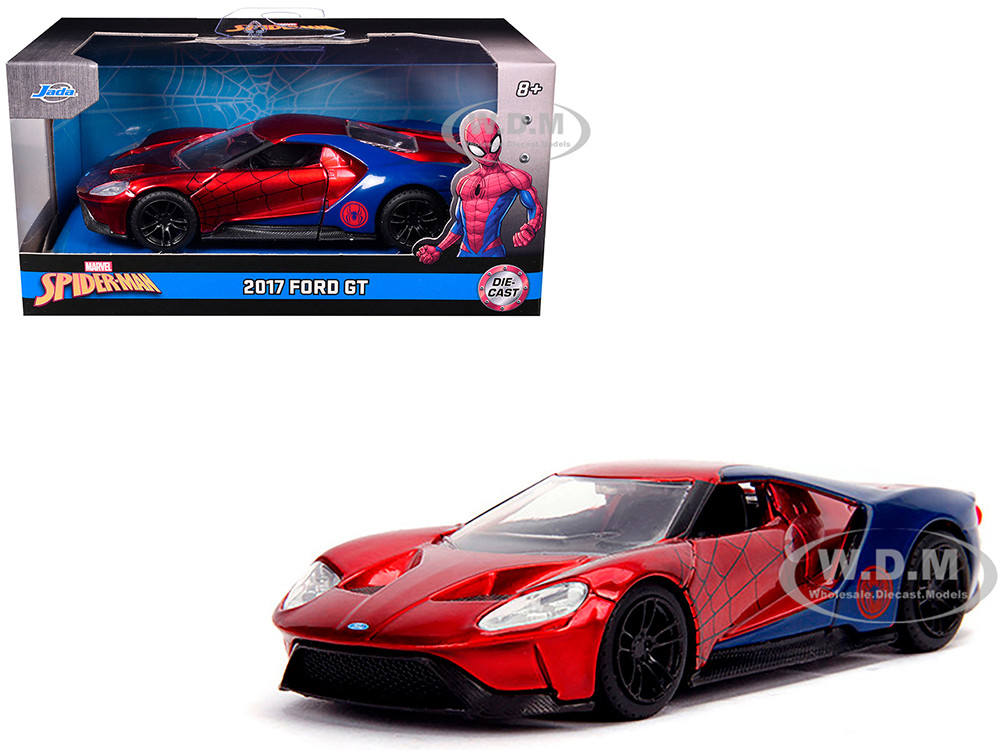 2017 Ford GT "Spider-Man" Theme "Marvel" Series 1/32 Diecast Model Car by Jada diecast model