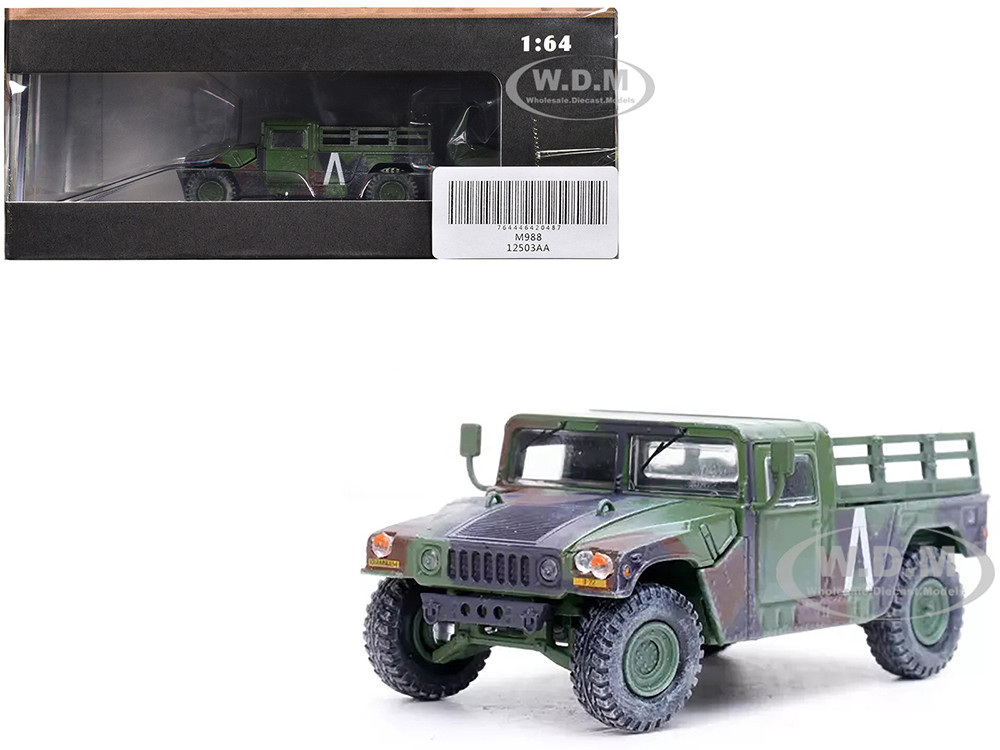 M998 HMMWV "8th Battalion, 4th Air Defense Regiment, 101st Airborne Division, Gulf War" (1991) United States Army "Military Miniature" Series 1/64 Diecast Model by Panzerkampf diecast model