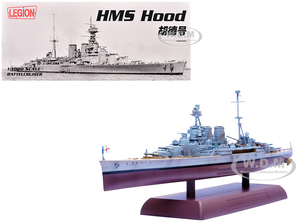 HMS Hood Battlecruiser "British Royal Navy" 1/1000 Diecast Model by Legion diecast model