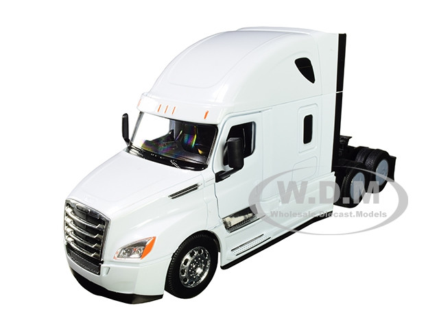 Freightliner Cascadia Truck White "Transporter" 1/32 Diecast Model by Welly diecast model