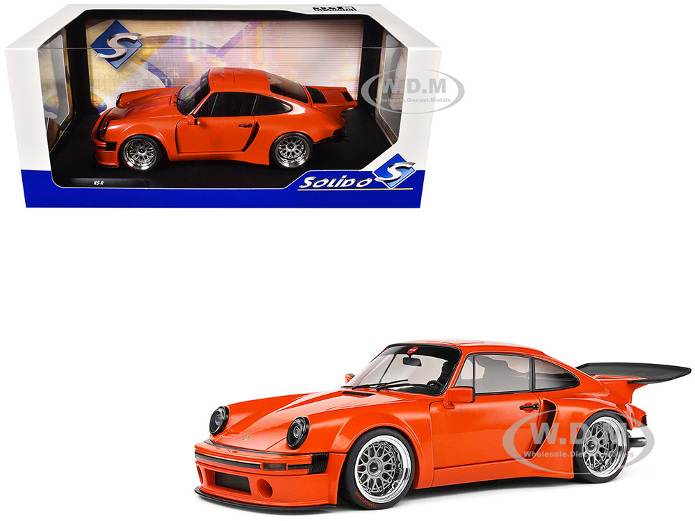2022 Porsche 911 KS-R Orange Metallic 1/18 Diecast Model Car by Solido diecast model