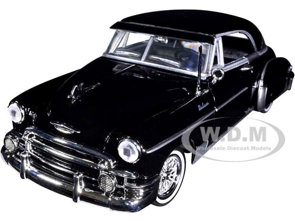 1950 Chevrolet Bel Air Lowrider Black "Get Low" Series 1/24 Diecast Model Car by Motormax diecast model
