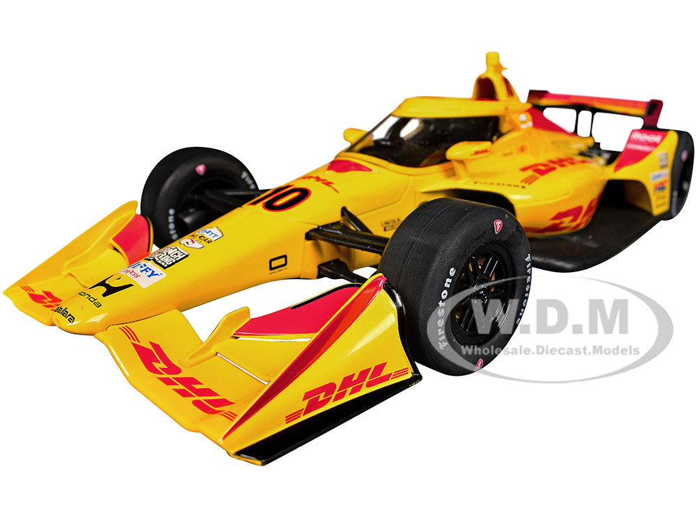 Dallara IndyCar #10 Alex Palou "DHL" Chip Ganassi Racing (Road Course Configuration) "NTT IndyCar Series" (2026) 1/18 Diecast Model Car by IXO Models diecast model
