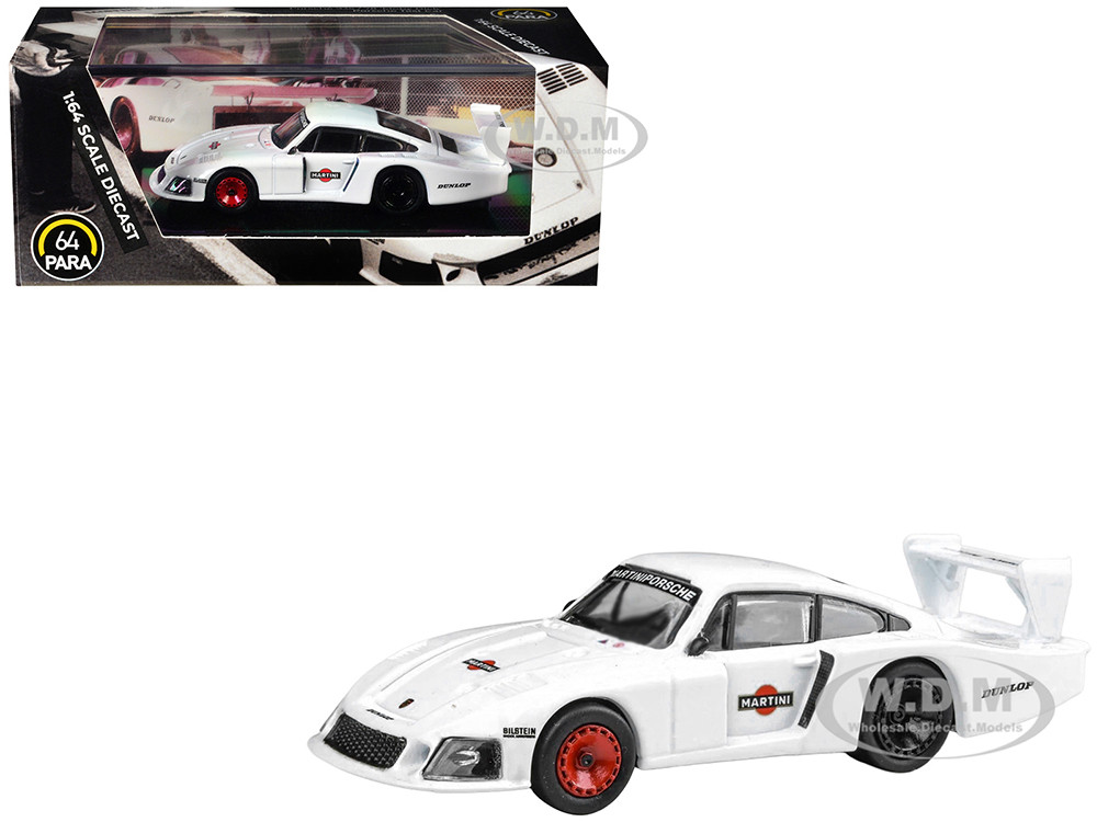 Porsche 935/78 Moby Dick "Martini Racing" White 1/64 Diecast Model Car by Paragon Models diecast model