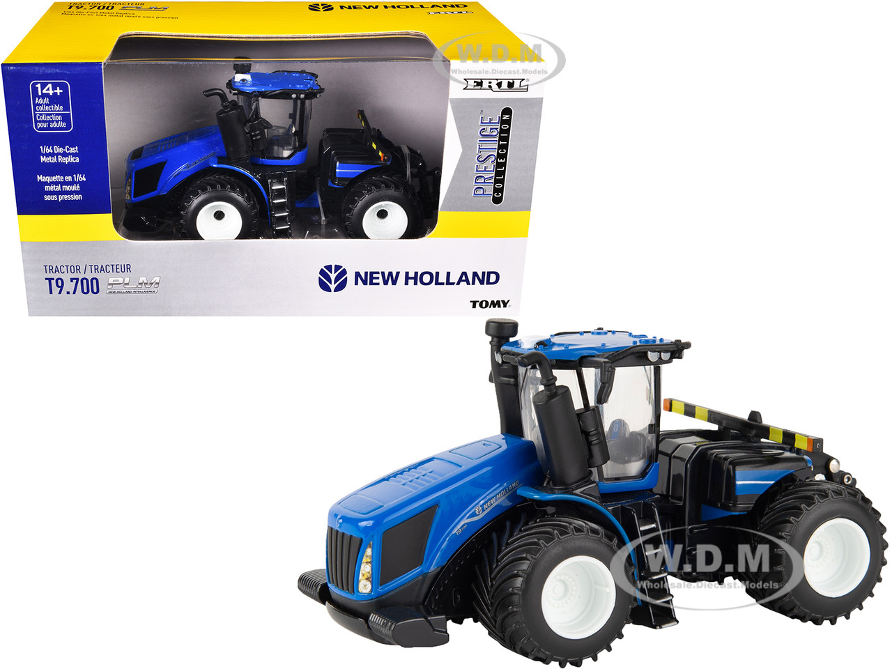 New Holland T9.700 PLM Tractor Blue "New Holland Agriculture - Prestige Collection" 1/64 Diecast Model by ERTL TOMY diecast model