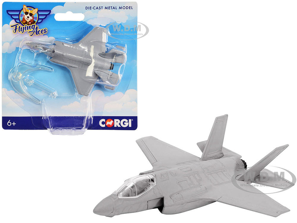 Lockheed Martin F-35 Lightning Fighter Aircraft "Flying Aces" Series Diecast Model by Corgi diecast model