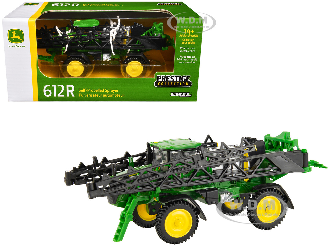 John Deere 612 R Self-Propelled Sprayer Green "Prestige Collection" 1/64 Diecast Model by ERTL TOMY diecast model