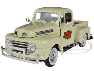 1949 Ford F-1 Delivery Pickup Truck Cream with Tomato Crates 1/32 Diecast Model Car by Signature Models diecast model