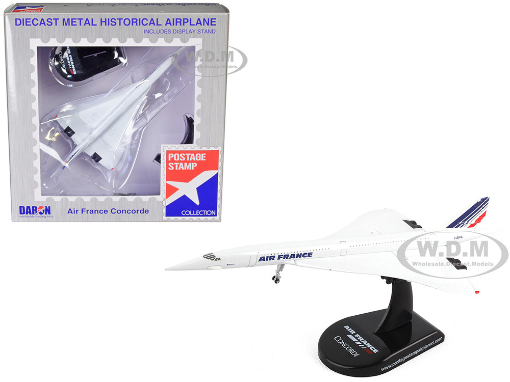 BAC Concorde Passenger Aircraft "Air France" 1/350 Diecast Model Airplane by Postage Stamp diecast model