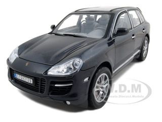 2008 Porsche Cayenne Turbo Metallic Black 1/18 Diecast Model Car by Motormax diecast model