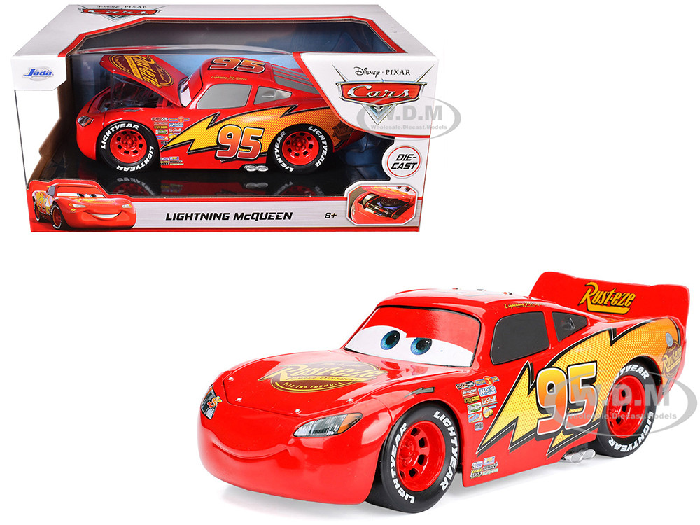 Lightning McQueen #95 Red Disney & Pixar "Cars" Movie "Hollywood Rides" Series by Jada diecast model
