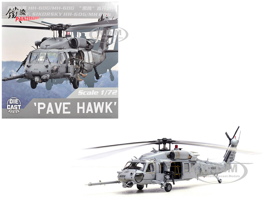 Sikorsky HH-60G Pave Hawk Helicopter "89-26209, 33rd RQS, Kadena Air Base, Japan" (2012) United States Air Force 1/72 Diecast Model by Panzerkampf diecast model