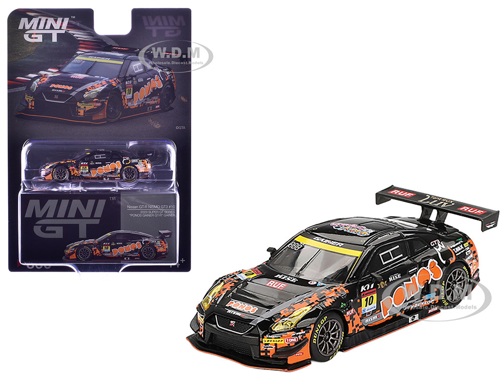 Nissan GT-R NISMO GT3 #10 Hironobu Yasuda - Riki Okusa "PONOS GAINER" "Super GT Series" (2023) Limited Edition 1/64 Diecast Model Car by Mini GT diecast model
