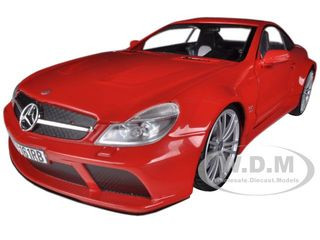 Mercedes SL65 AMG Black Series (R230) Red 1/18 Diecast Model Car by Motormax diecast model