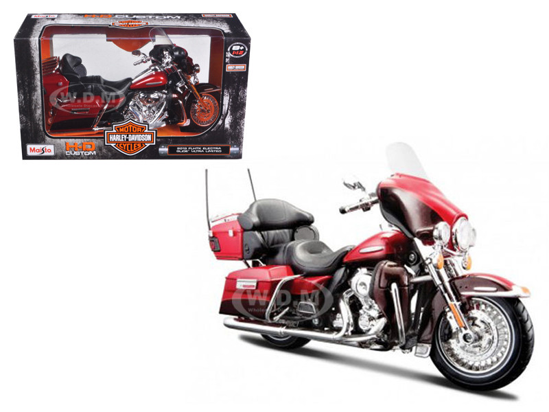 2013 Harley Davidson FLHTK Electra Glide Ultra Limited Red Bike 1/12 Diecast Motorcycle Model by Maisto diecast model