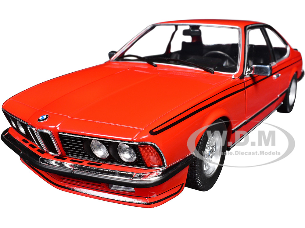 1984 BMW 635 CSI (E24) Henna Red 1/18 Diecast Model Car by Solido diecast model