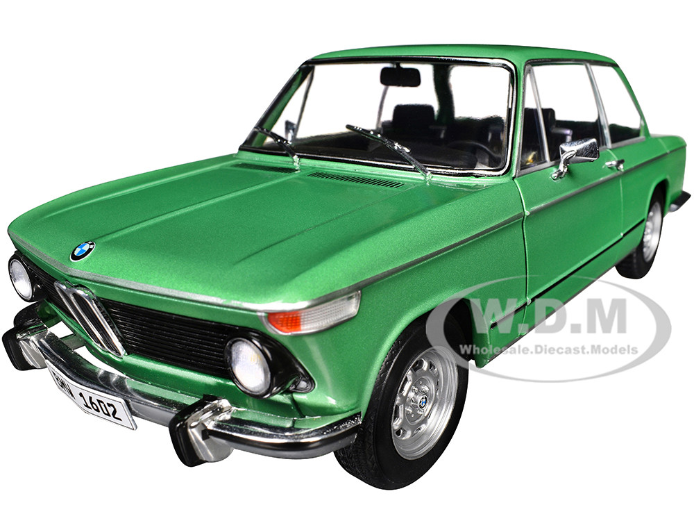 1971 BMW 1602 Taiga Green Metallic 1/18 Diecast Model Car by Solido diecast model