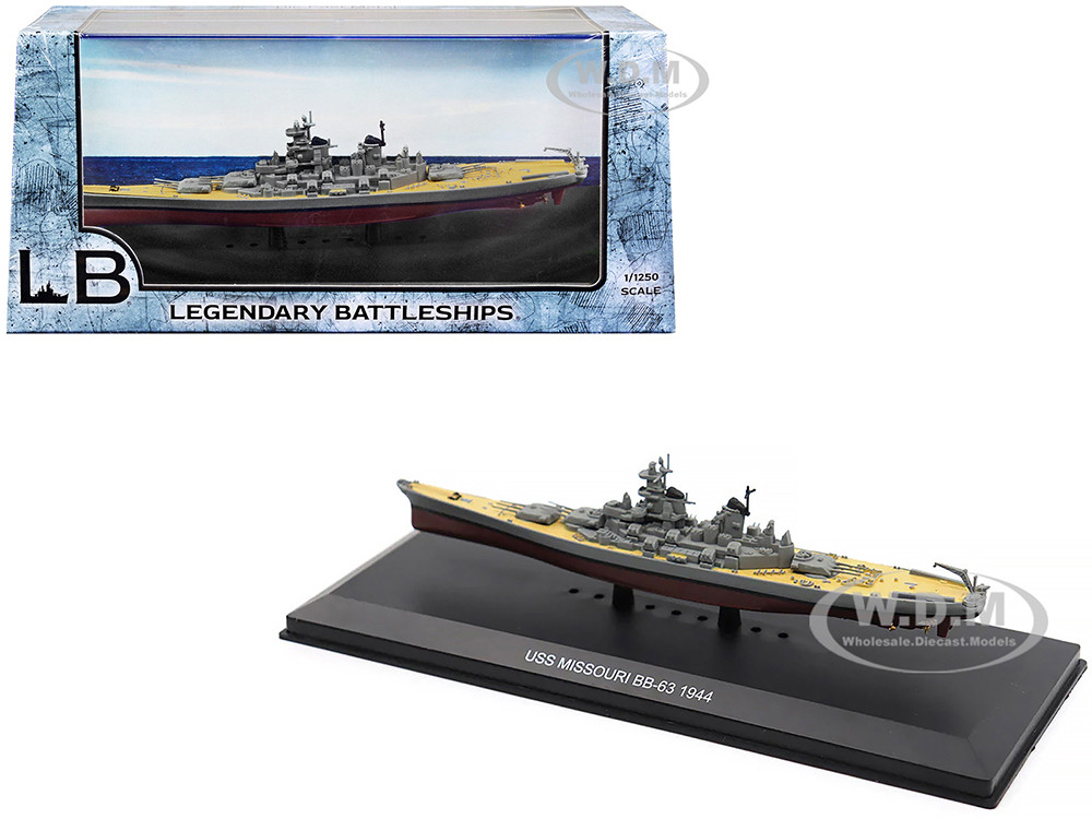 USS Missouri BB-63 Battleship (1944) 1/1250 Diecast Model by Legendary Battleships diecast model