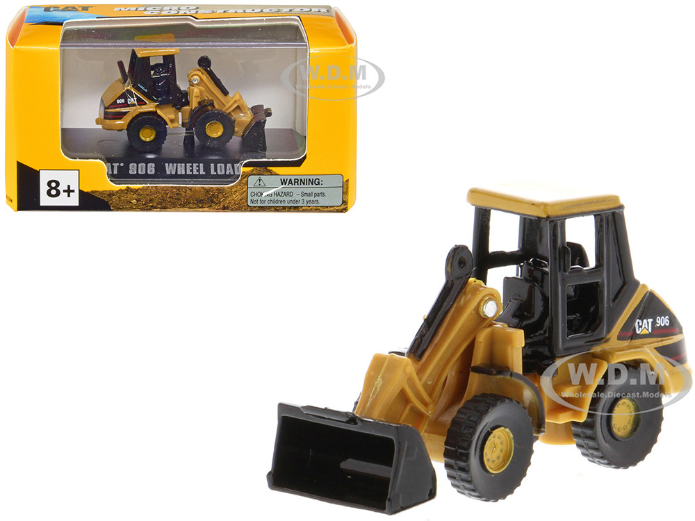 CAT Caterpillar 906 Wheel Loader Yellow "Micro-Constructor" Series Diecast Model by Diecast Masters diecast model