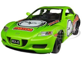 Mazda RX-8 #5 Green with Graphics "GT Racing" Series 1/24 Diecast Model Car by Motormax diecast model