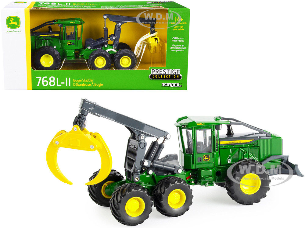 John Deere 768L-II Bogie Skidder Green "Prestige Collection" Series 1/50 Diecast Model by ERTL TOMY diecast model