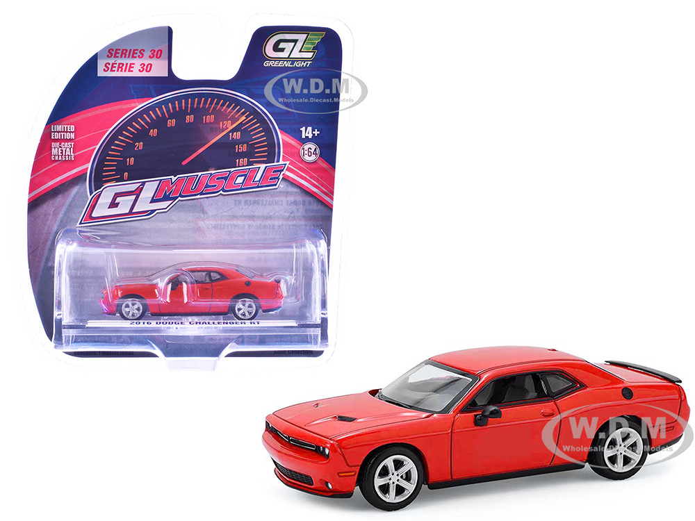 2016 Dodge Challenger RT Torred "GreenLight Muscle" Series 30 1/64 Diecast Model Car by Greenlight diecast model