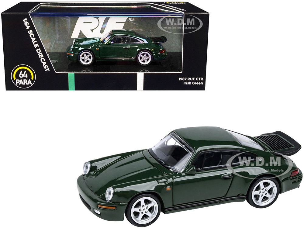 1987 RUF CTR Irish Green 1/64 Diecast Model Car by Paragon Models diecast model