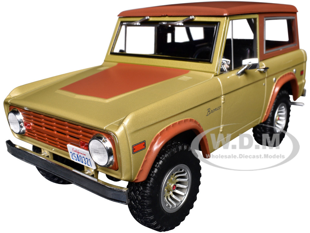 1970 Ford Bronco Gold Metallic with Brown Hood and Top  "Lost" (2004-2010) TV Series "Hollywood" Series 20 1/24 Diecast Model Car by Greenlight diecast model