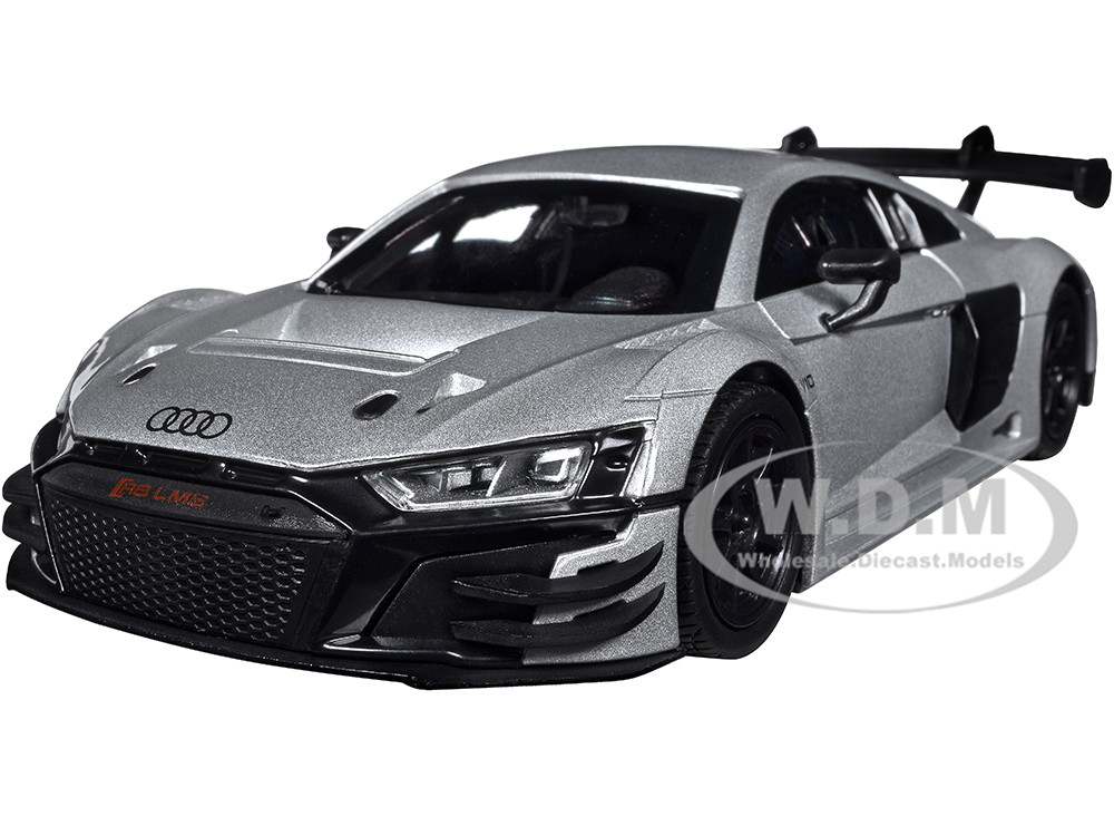 Audi R8 LMS GT3 Silver Metallic "Timeless Legends" Series 1/24 Diecast Model Car by Motormax diecast model