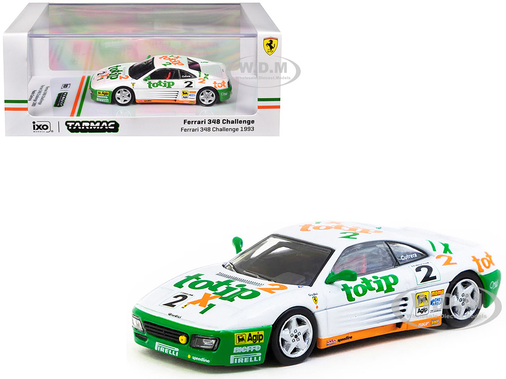 Ferrari 348 Challenge #2 Paolo Cutrera "Ferrari 348 Challenge" (1993) "Hobby64" Series 1/64 Diecast Model Car by Tarmac Works diecast model