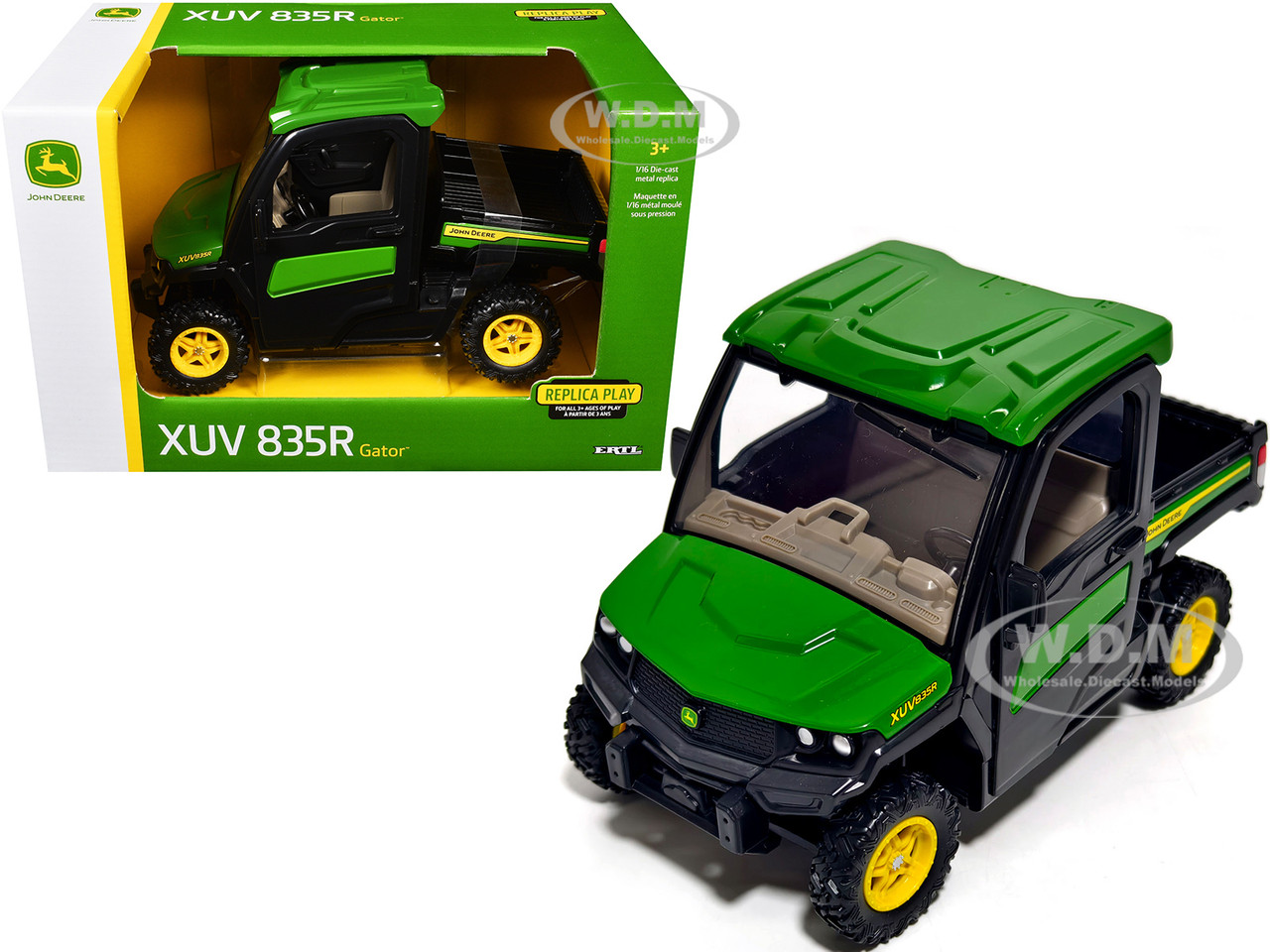 John Deere XUV835R Gator Utility Vehicle Green "Replica Play" Series 1/16 Diecast Model by ERTL TOMY diecast model