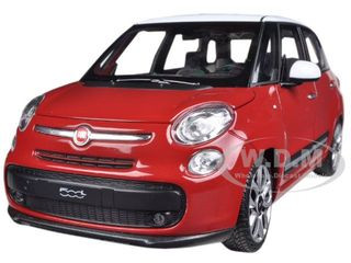 2013 Fiat 500L Red 1/24 Diecast Car Model by Welly diecast model